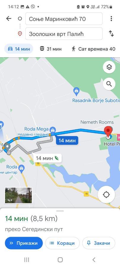 Lena Apartman 수보티차 외부 사진